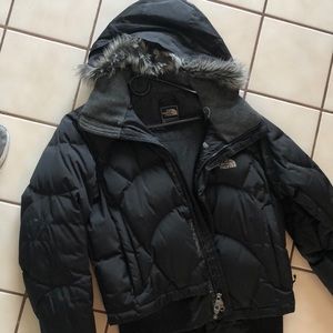 North Face waist length heavy/puffy coat
